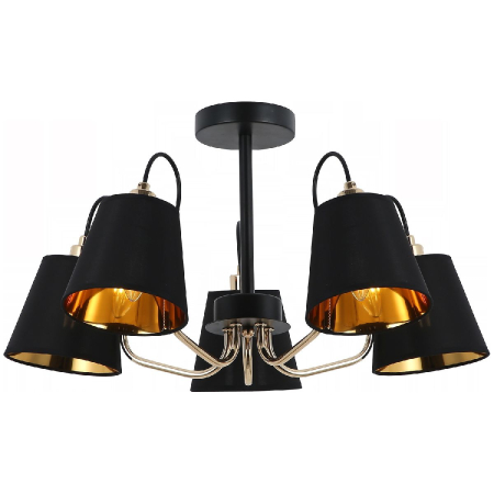 Люстра на штанге Illumico IL6120-5COU-79 BK GD