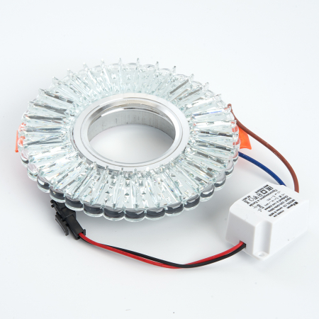 Светильник встраиваемый с белой LED подсветкой Feron CD900 потолочный MR16 G5.3 белый 28843