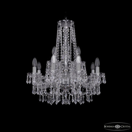 Подвесная люстра Bohemia Ivele Crystal 1403/8+4/195/h-60 Ni