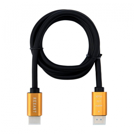 Кабель HDMI - HDMI 2.0 1м (GOLD) Rexant 17-6102