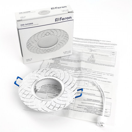 Светильник встраиваемый Feron GS-M388 потолочный MR16 G5.3 белый 28888