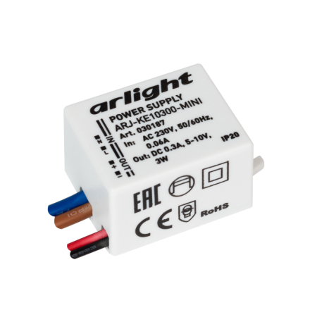 Блок питания Arlight ARJ-KE10300-Mini (3W, 300mA) 030187