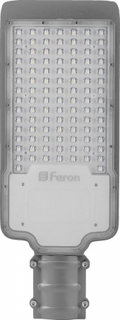 Светодиодный уличный консольный светильник Feron SP2922 50W 6400K AC100-265V, серый 32214