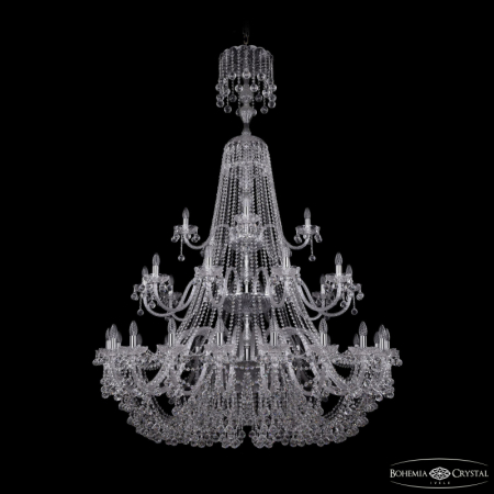 Подвесная люстра Bohemia Ivele Crystal 1409/20+10+5/530/XL-203/3d Ni