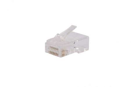 Разъем легкой оконцовки PLEZ-8P8C-U-C5-100 RJ-45 (8P8C) под витую пару кат.5 (50 µ"/ 50 микродюймов) универс. (для ож и мж кабеля) (уп.100шт) Hyperline 403341