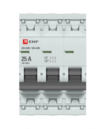 Выключатель нагрузки 3п 25А ВН-63N PROxima EKF S63325