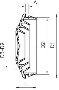 Уплотнитель мембранный d25/4-20 EDK 25 LGR OBO 2011638