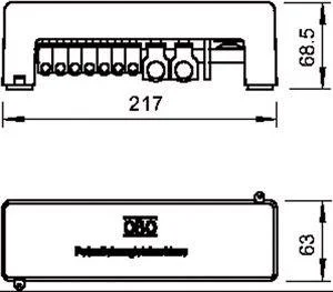 Шина уравнивания потенциалов 1801 VDE OBO 5015650