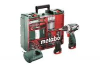 Винтоверт аккумуляторный PowerMaxx BS Basic Set 2х2.0Ач с наб.осн Metabo 600080880